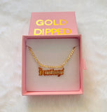 Diamond Cut Custom Name Plate