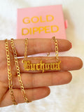 Diamond Cut Custom Name Plate