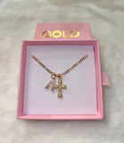 Starburst Cross With Initial