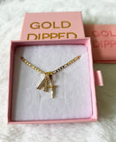 Dainty Crucifix With Initial