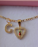 Small Mary Heart & Initial