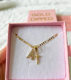 Dainty Crucifix With Initial