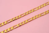 26 Inch Diamond Cut Figaro Chain