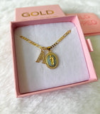 Blue Oval Saint Jude With Initial