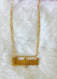 Diamond Cut Custom Name Plate
