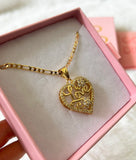 Love Heart (Figaro Chain)