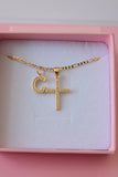 Classic Diamond Cross & Initial