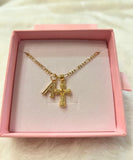 Starburst Cross With Initial