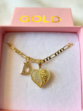 Saint Jude Diamond Heart With Initial