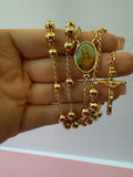 Image Of Mary Rosary (Blue)