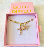 Pink Cross & Butterfly Set