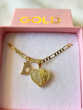 Saint Jude Diamond Heart With Initial