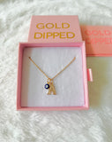Icy Initial And Eye (Rolo Chain)