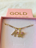 Pink Sugar Butterfly With Initial