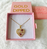 Red Love Heart (Rolo Chain)