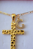 Nugget Cross With Initial