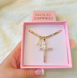 Pink Bling Bling Cross With Initial