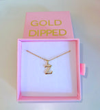 Bling Initial (Rolo Chain)
