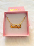 Diamond Cut Custom Name Plate