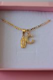 Icy Mini Mary & Initial (Gold)