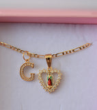 Small Mary Heart & Initial