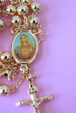 Image Of Mary Rosary (Blue)