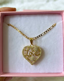 Love Heart (Figaro Chain)