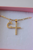 Classic Diamond Cross & Initial