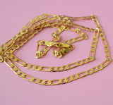 26 Inch Diamond Cut Figaro Chain