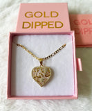 Love Heart (Figaro Chain)