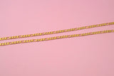 26 Inch Diamond Cut Figaro Chain