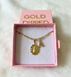 Diamond Cut Lady Of Guadalupe With Initial