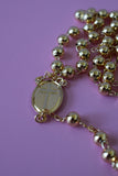 Image Of Mary Rosary (Blue)