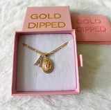 Pink Oval Saint Jude With Initial