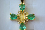 Emerald Mary Cross
