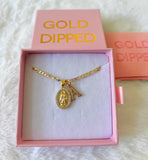 Bling Oval Mary With Initial