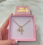 Starburst Cross With Initial