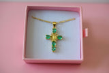 Emerald Mary Cross