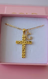 Nugget Cross With Initial