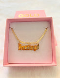 Diamond Cut Custom Name Plate