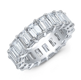Emerald Cut Eternity Band In Gold Or Silver
