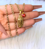 Dainty Classic Mary With Birthstone