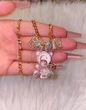 1 To 4 Icy Letters With Crystal Bear