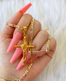Golden Rose Cross