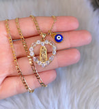 Fancy Mary Heart With Eye