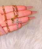 Diamond Inspired Cross & Teddy