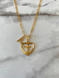 Crucifix Heart With Initial