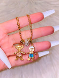 Multiple Bling Birthstone Kids Bracelet (1-6 Kids)