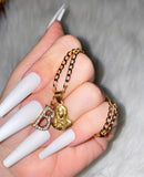 Dainty Mother Mary With Initial