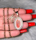 Icy Image Of Mary With Initial